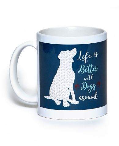 Life is Better with Dogs Personalized T-Shirt or Mug - Mug