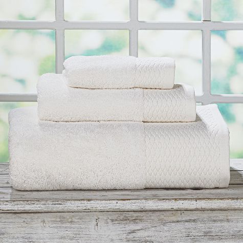 Turkish Cotton 3-Pc. Bath Towel Sets - White