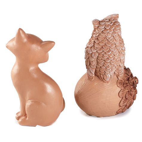 Harvest Carved-Look Figurines - Set of 2 Critters
