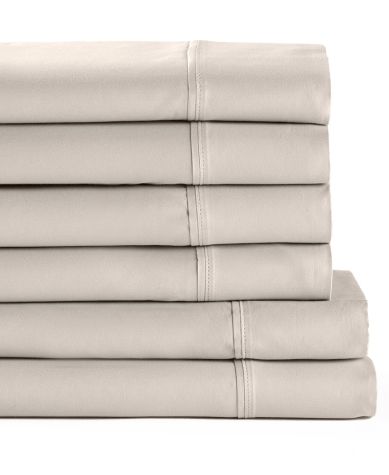 Bonus Pack Be Cool 1000TC Cotton Rich Sheet Sets - Light Gray Twin