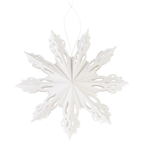 Frosted Paper Snowflakes - C