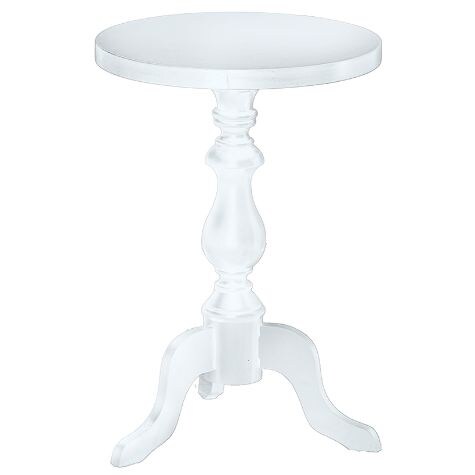Round Accent Tables - White