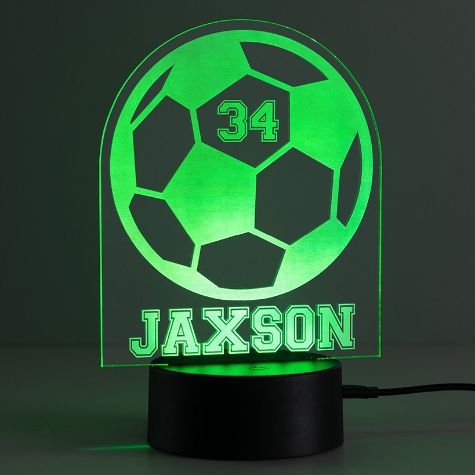 Personalized LED Color-Changing Lights - Soccer Ball