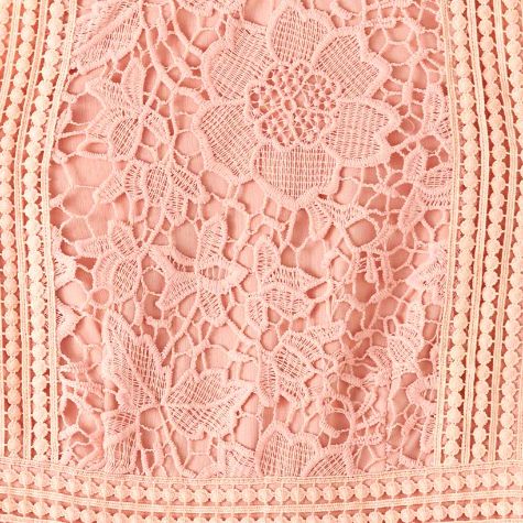 Sleeveless Lace Detail Maxi Dresses - Blush Medium