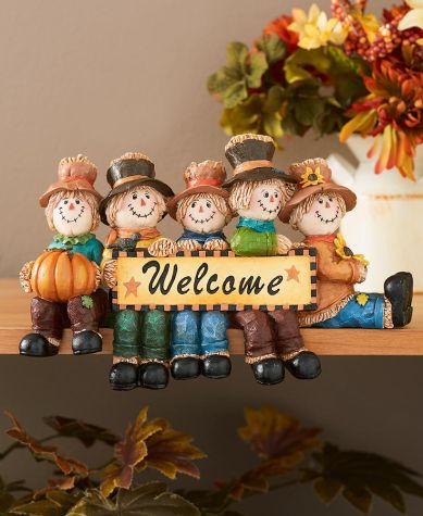 Holiday Welcome Plaques - Scarecrow