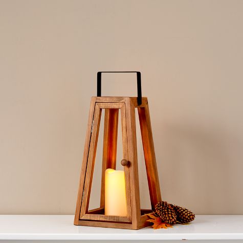 Amber Tones Decor Collection - Small Lantern