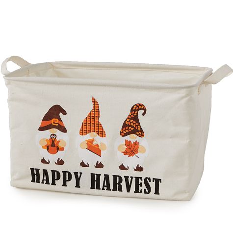 Holiday Gnome Storage Bins - Happy Harvest