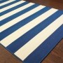Bold Stripe Indoor/Outdoor Rug Collection - Navy Small Area