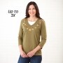 Festive Themed Embroidered Tops - Fall Medium