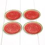 Watermelon Melamine Dinnerware - Set of 4 Dinner Plates