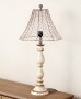 Country Chicken Wire Touch Lamps - Ivory