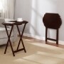 Sets of 2 Folding Tables - Walnut