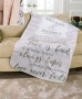 Personalized Wedding Sherpa-Backed Throws - Love is Patient