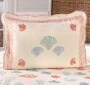 Seashell Bedspread Collection - Coral Sham