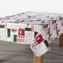 Christmas Themed Vinyl Tablecloths - 60" x 84" Holiday Patchwork