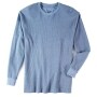Men's Waffle Knit Thermal Shirts - Blue Medium