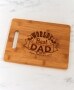 Personalized Bamboo Cutting Board - World's Best Dad