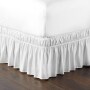 Ruffled Bedskirts - White Twin/Full
