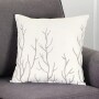 18" Brooke Branches Accent Pillows - Light Gray