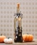 Lighted Halloween Mercury Glass Bottles - Spider