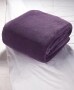 Luxurious Bed Blankets - Plum Twin