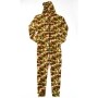 Men's Hooded Fleece One-Piece Pajamas - Camouflage Medium