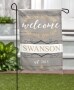 Personalized Double-Sided Garden Flags - Rustic Welcome