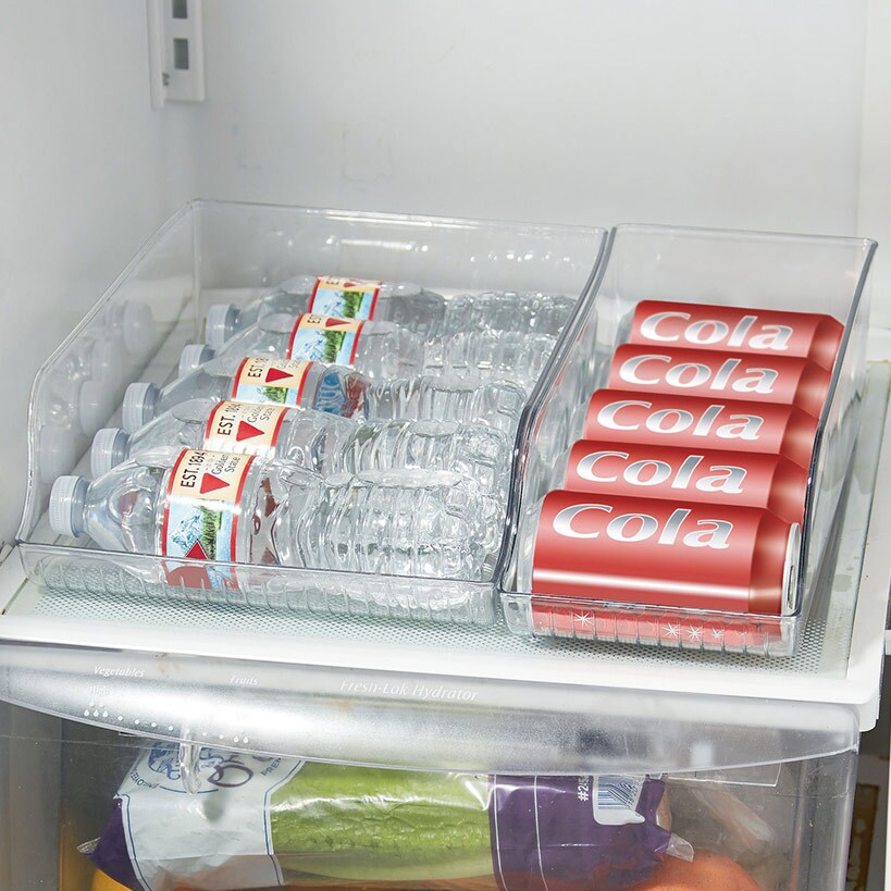  2Pc Hanging Soda Organizer for Refrigerator Adjustable