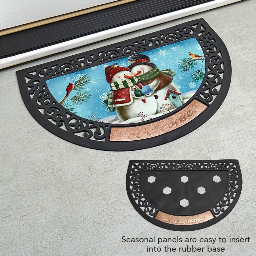Astoria Grand Four Seasons Interchangeable Doormat, Includes 5 Interchanging Welcome Mats Made from Natural Coir & 1 Rubber Tray - 30 x 18 Astoria G