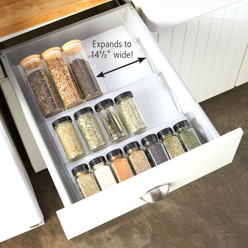 Expand-a-Drawer Spice Organizer