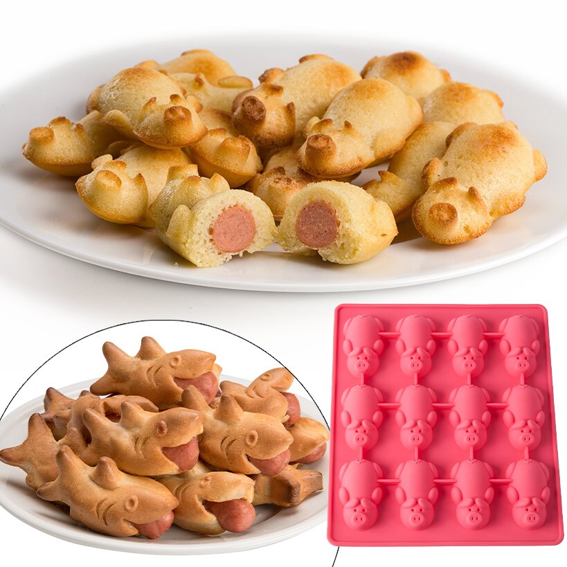 Shark Bites or Pigs in a Blanket Silicone Molds The Lakeside Collection