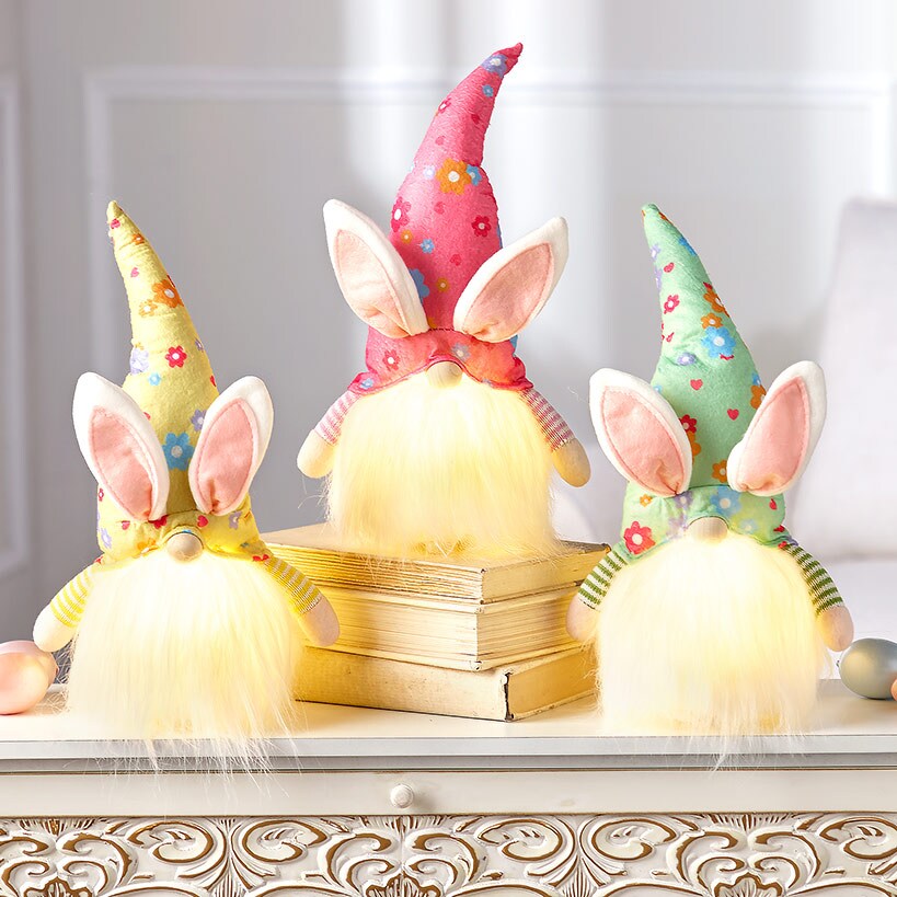 Lighted Easter Gnomes | The Lakeside Collection