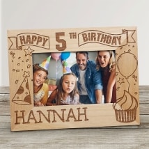 Personalized Birthday Wooden Picture Frame