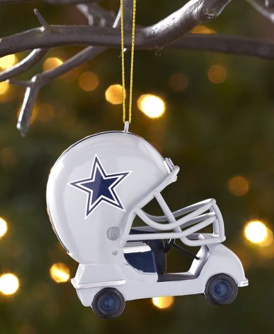 NFL Helmet Cart Ornaments - Cowboys