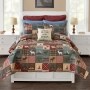 Wildlife Lodge Quilted Bedding Ensemble