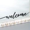 Beaded Farmhouse Sentiment Mirrors - Welcome
