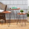 Set of 3 Metal Accent Tables