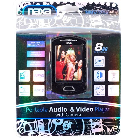 Naxa 2.8" Portable Media Players - Silver