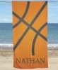 Personalized Sports Beach Towels - Basketball