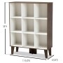 Baxton Studio Senja 9-Shelf Bookcase
