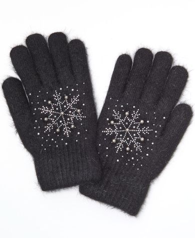 Women's Embellished Cozy Brushed Lined Gloves