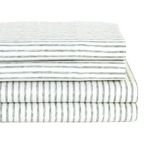 Distressed Striped Easy Care Sheet Sets