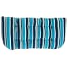 Striped Outdoor Cushion Collection - Blue Stripe Wicker Settee