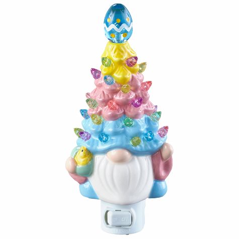 Lighted Easter Retro Gnome Trees