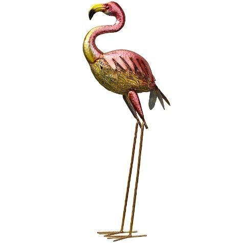 Colorful Metallic Bird Decor