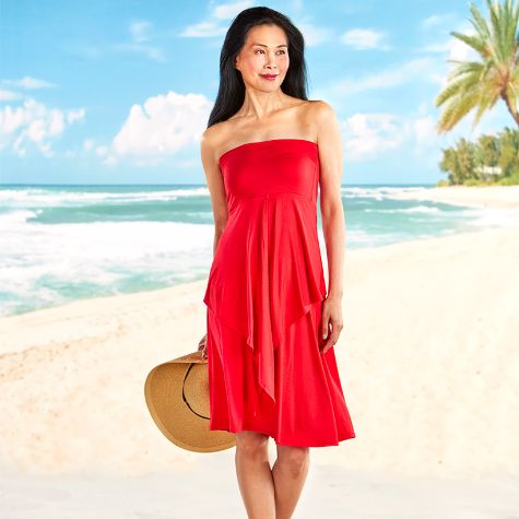 7-In-1 Multiway Convertible Dresses - Red Small