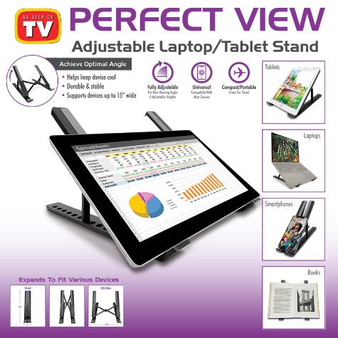 Perfect View Adjustable Laptop & Tablet Stand