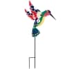Colorful Talavera-Inspired Garden Stakes - Hummingbird