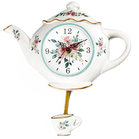 Coffee or Tea Pendulum Wall Clocks