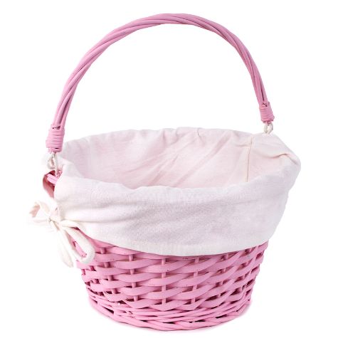 Colorful Wicker Easter Baskets - Pink Tulip